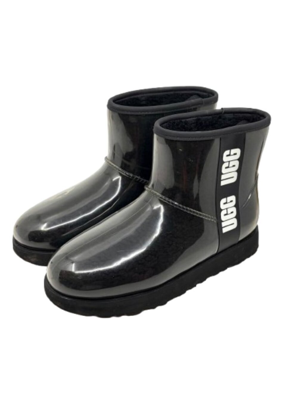 UGG CLASSIC CLEAR MINI Black Waterproof Women's Boots SIZE 8